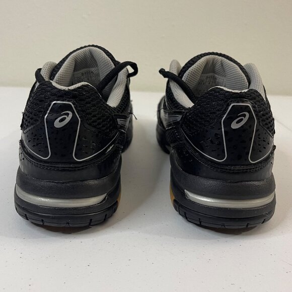 Asics Womens Gel Athletic Shoes Black/Silver Size 6 US Synthetic Leather, Rubber - Picture 4 of 7